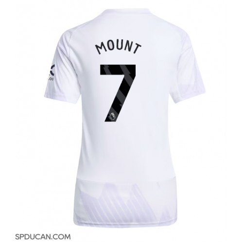 Zenski Nogometni Dres Manchester United Mason Mount #7 Gostujuci 2025-26 Kratak Rukav